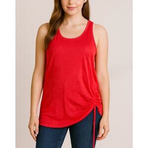 Decree tank top tunic SZ SM Watermelon red mid thigh lightweight swim cover up